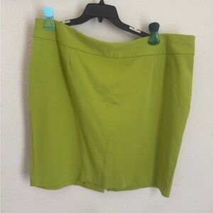 Lane Bryant Green Pencil Mini Skirt